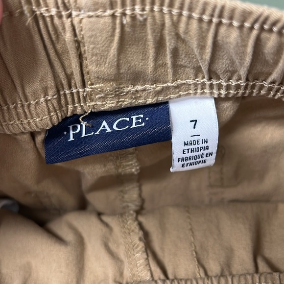 The children’s place Boys size 7 khaki pants joggers, with drawstring-EUC - Picture 5 of 6